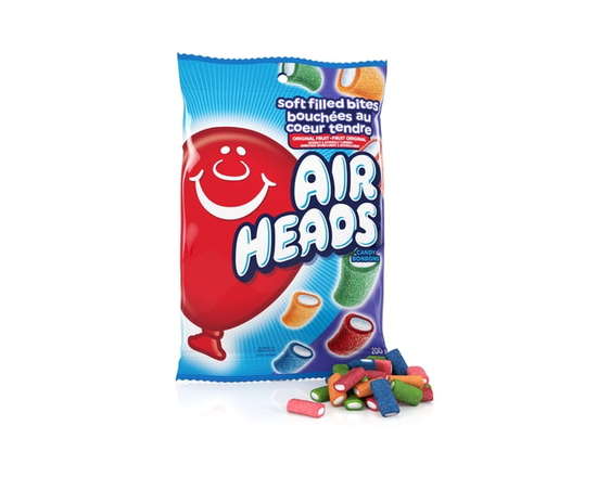 Airheads Soft Filled Bites, Original Fruit Candy, 200g Bag - 200gr