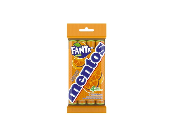 Mentos Chew Mint - Fanta Orange flavour, Pack of 4 - 4 Pack