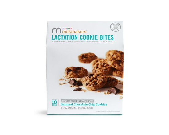 Milkmakers Bouchées de Biscuits de Lactation à l'Avoine et aux Pépites de Chocolat, 10x2oz Sachets