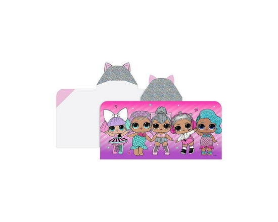 L.O.L Surprise! "Group Laughter" Hooded Towel Wrap - 24in × 48in