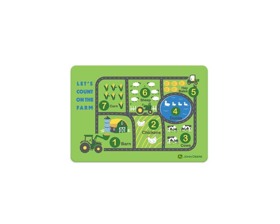 John Deere "Count on Farm" placemat - 17 in x 12 in