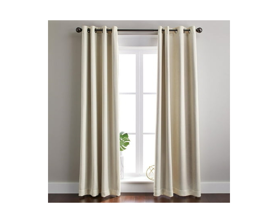 Better Homes & Gardens Linen Grommet Blackout Window Curtains Panel, 50" x 95", Ivory