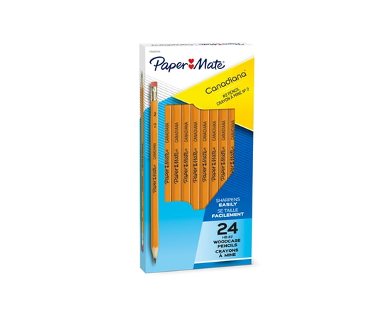 Paper Mate Canadiana Woodcase Pencils, HB #2, 24 Count