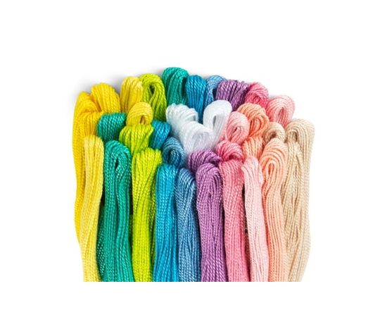COATS & CLARK CRAFT THREAD PASTEL COLORS 36 COUNT
