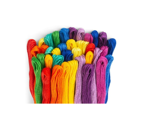 COATS & CLARK CRAFT THREAD RAINBOW COLORS 36 COUNT