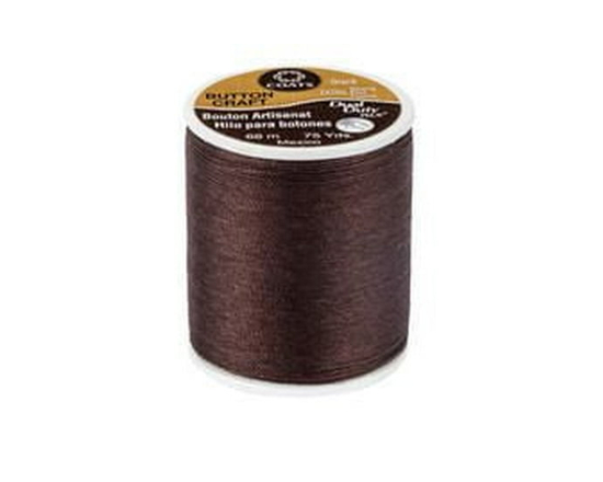 Coats & Clark Dual Duty Extra Strong Button & Craft Thread (Brown)