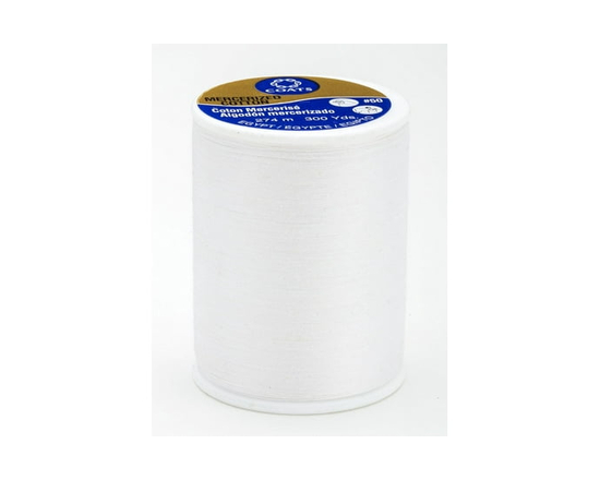 Coats & Clark™ Fil 100 % Coton 300 Mètres (Blanc)