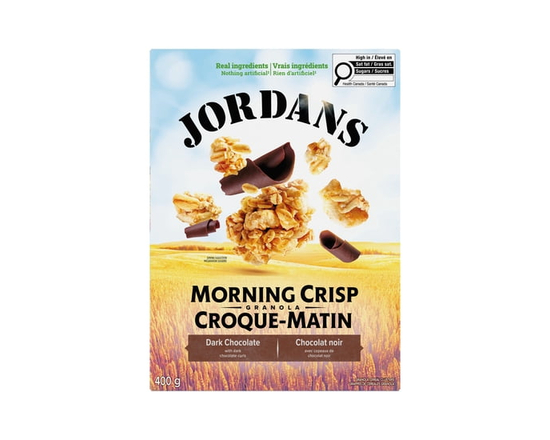 Jordans Morning Crisp Dark Chocolate Granola Cereal - 400 g recyclable carton