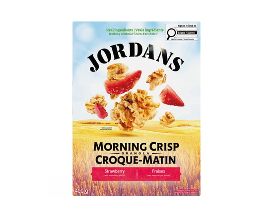 Jordans Morning Crisp Strawberry Granola Cereal - 400 g recyclable carton