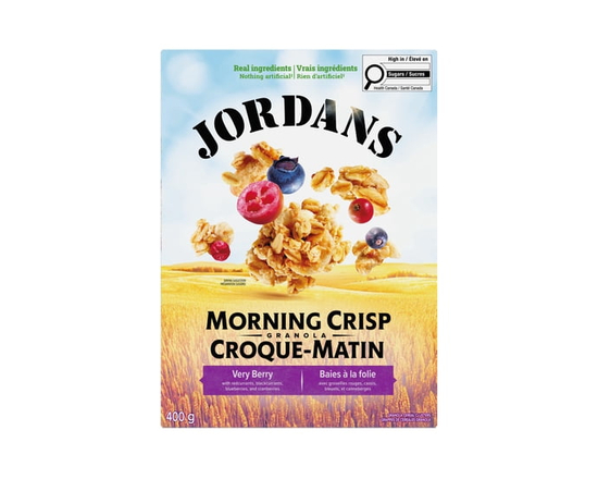 Jordans Morning Crisp Very Berry Granola Cereal - 400 g recyclable carton