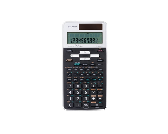 Sharp EL531XTWH Scientific Calculator for High School & College Use, 273 Functions, 10-Digit Display, D.A.L. Input, 2 Modes, Statistics & Memory Funct
