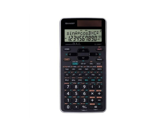 Sharp EL546XTSL Scientific Calculator for High School, College & University, 470 Functions, 12-Digit Display, D.A.L. Input, Equation Solvers & Multipl