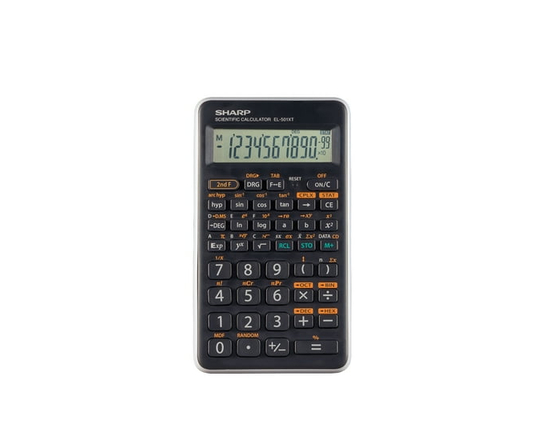 Sharp EL501XTGY Scientific Calculator for High School & College Use, 146 Functions, 10-Digit Display, Pre-Algebra, Algebra & Trigonometry, 2 Modes & 1