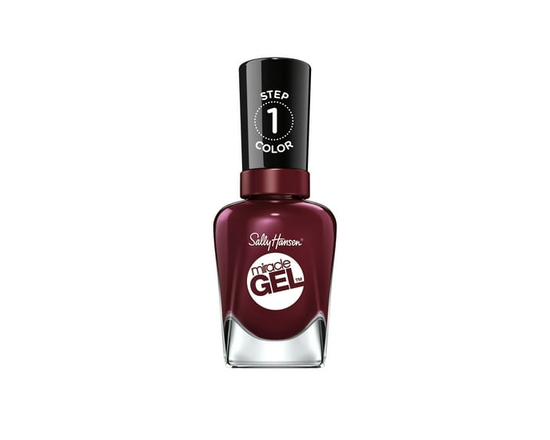 Sally Hansen Miracle Gel, Gel Nail Polish, Chip-Resistant Nail Polish, Lasts up to 8 Days - Pack of 1 (Wine Stock)
