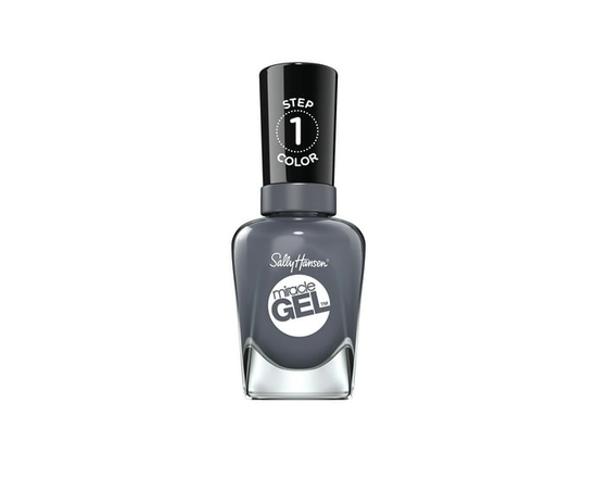 Sally Hansen Miracle Gel, vernis à ongles en gel, vernis à ongles résistant à l'écaillage, dure jusqu'à 8 jours - lot de 1 (Slate-R Girl)