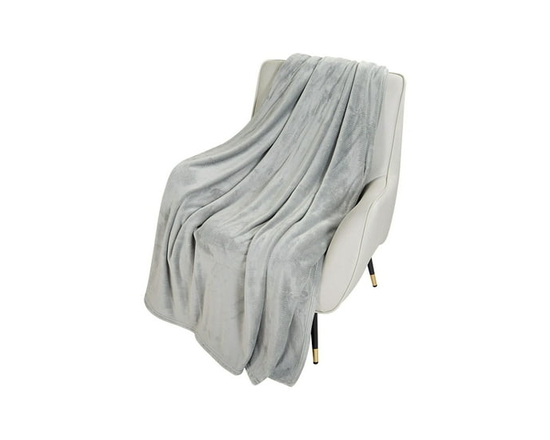 HOMETRENDS Luxury Plush Blanket - King (Grey)