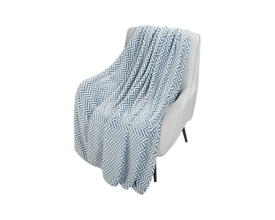 HOMETRENDS Velvet Plush Throw - Throw (Grey)
