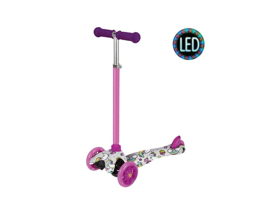 trotinette  de course robuste pour enfants avec impression de licorne