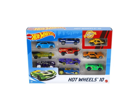 Hot Wheels Ensemble de 10 Voitures Assorties