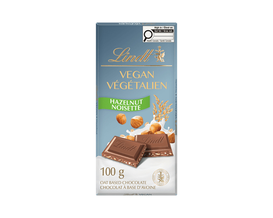 Lindt Vegan Hazelnut Chocolate Bar, 100 Grams - 100 g