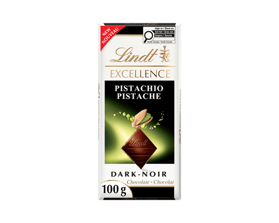 Lindt EXCELLENCE Pistachio Dark Chocolate Bar, 100g - 100G