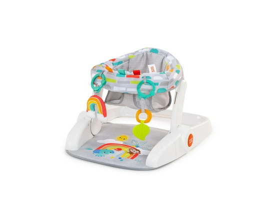 Bright Starts Playful Paradise Learn-to-Sit 2-Position Floor Seat, Age Group 4 - 12 Months or up to 25 lbs