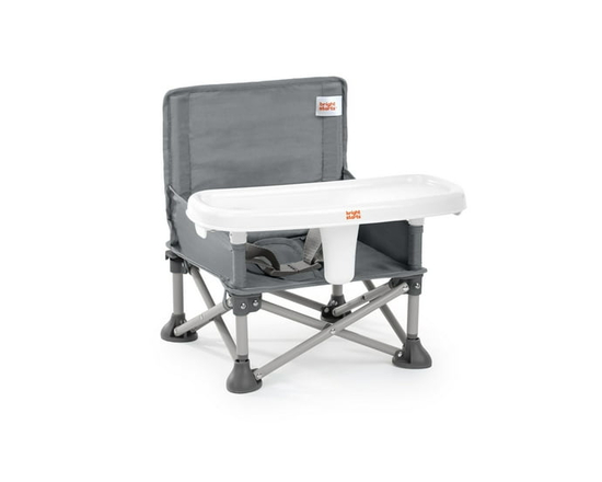 Bright Starts - Pop ‘N Sit Portable Booster Seat - Pink (Grey)