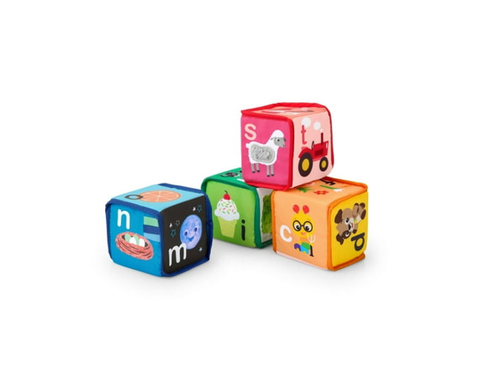 Baby Einstein Farm Explorers Alpha Stacks Soft Blocks - As Shown