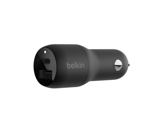 Belkin Boostcharge Car Charger Dual Power Delivery with PPS 37W Black - 24W