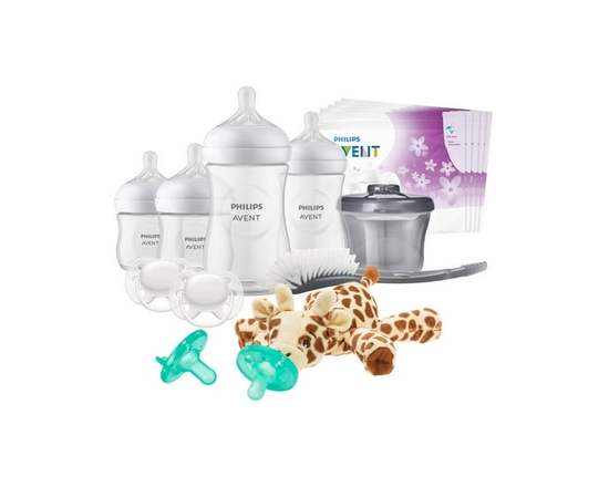 Philips Avent Natural Coffret-cadeau pour Bébé, Biberons Essentiels, SCD839