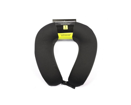 Auto Drive Memory Foam Travel Neck Pillow, Black, Snap Closure