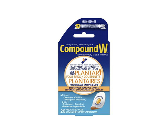 Compound W Maximum Strength One Step Plantar Foot Pads