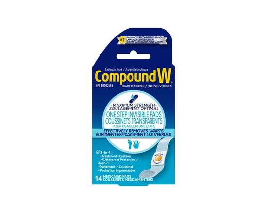 Compound W Maximum Strength One Step Invisible Pads