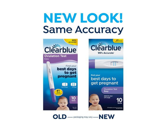 Clearblue Easy Ovulation Test Kit, Home Ovulation Test Sticks, 10 Tests