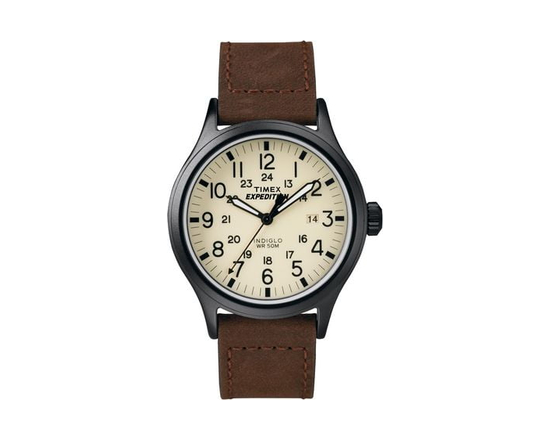 Timex® Expedition® Scout 40mm Leather Strap Watch - One Size