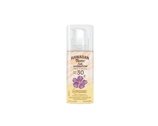 Hawaiian Tropic® Silk Hydration® Weightless™ Oil-Free Face Sunscreen Lotion, SPF30