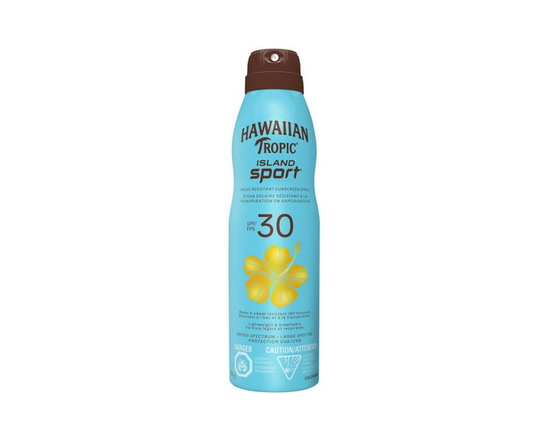 Hawaiian Tropic® Island Sport® Sweat Resistant Sunscreen Spray, SPF 30
