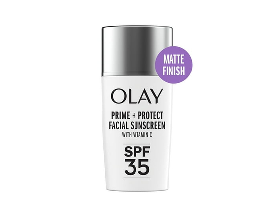 Olay Prime & Protect SPF 35 Face Sunscreen , Matte Finish SPF Makeup Primer and Lightweight Sunscreen for All Skin Types - Other