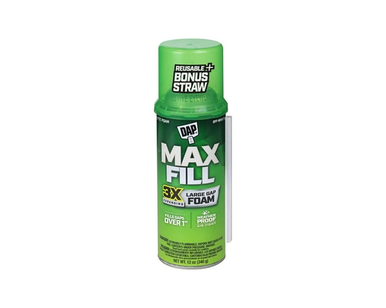 DAP Touch ‘N Foam Max Fill™ Triple Expanding Sealant - 340g, off White - 8 x 3.5 x 3.5 inches