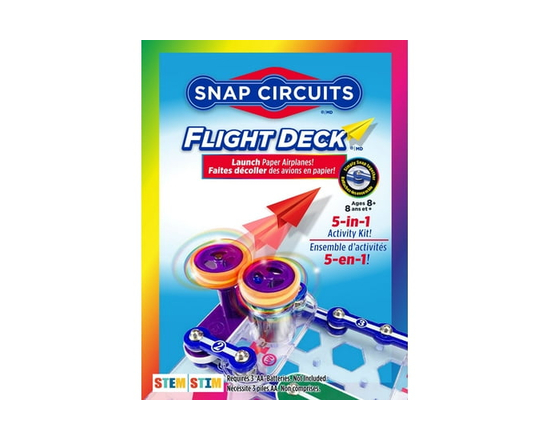 Snap Circuits® Science STEM Electronics FLIGHT DECK (SCFLTKITFR) 5 Projects, Learn by doing® - As Specified