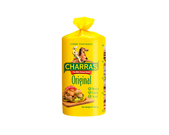 Charras Totadas - Natural Original Flavor, Source of Calcium, Source of Iron, Kosher, Halal 350 g - 350 g
