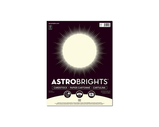 Astrobrights Cream Cardstock