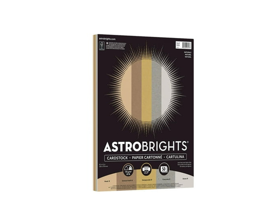 Astrobrights Cardstock, "Naturals" 5-Colour Assortment
