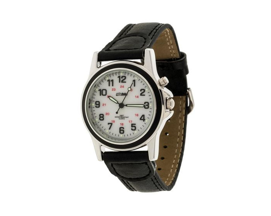 Globlu Mens Black Strap Easy Read Analog Watch - One Size
