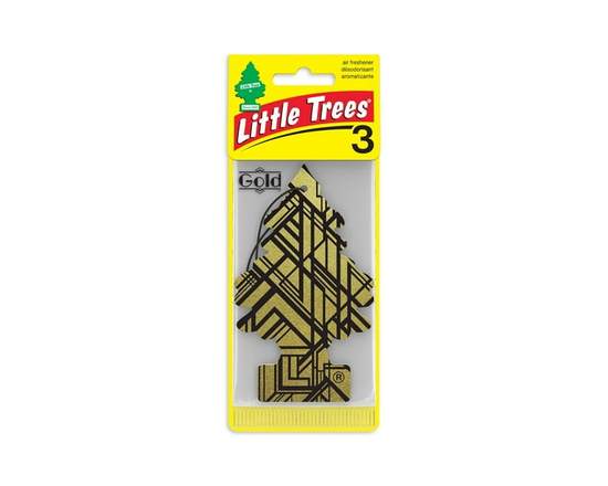 LITTLE TREES air freshener Gold 3-Pack - 3