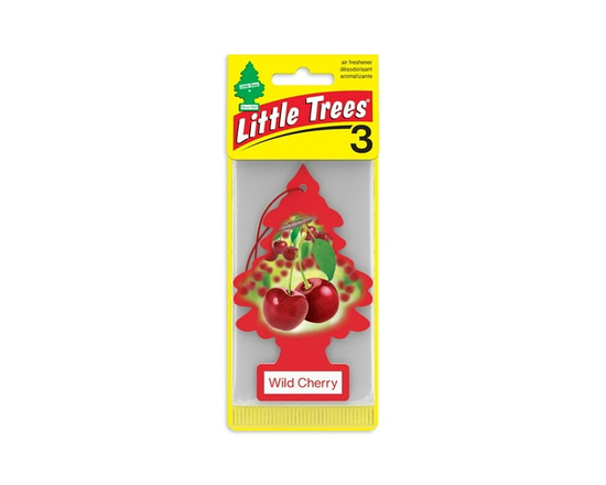 LITTLE TREES air freshener Wild Cherry 3-Pack - 3 Count (Pack of 1)