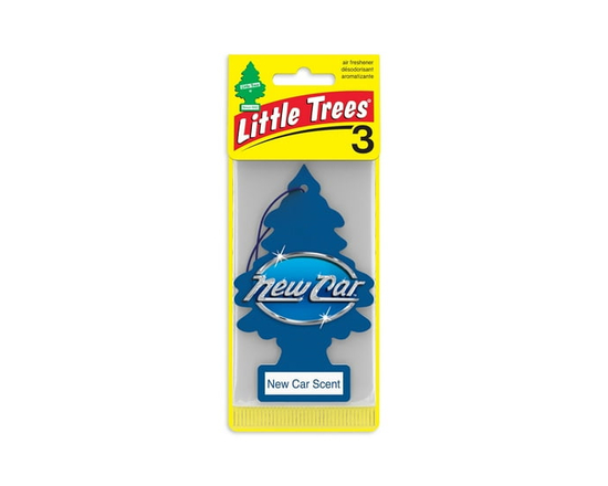 LITTLE TREES air freshener New Car Scent 3-Pack - 24 Pack (NEW CAR SCENT)