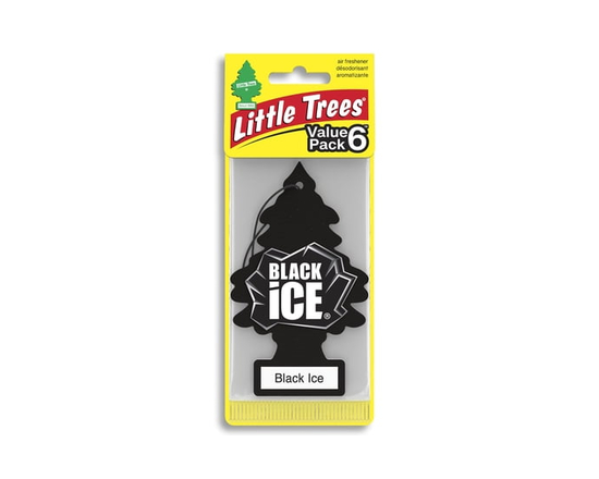 LITTLE TREES air freshener Black Ice 6-Pack - 6-Pack