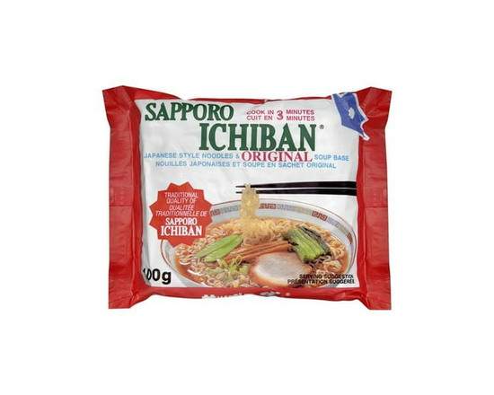 Sapporo Ichiban Japanese Style Noodles and Original Soup - 100 g