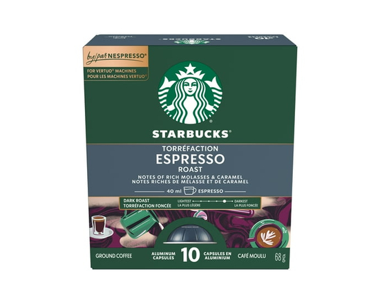 STARBUCKS Espresso Roast For Nespresso Vertuo - 40 mL